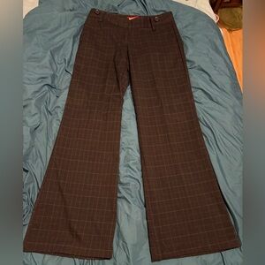 Guess Black Plaid Dress Pants